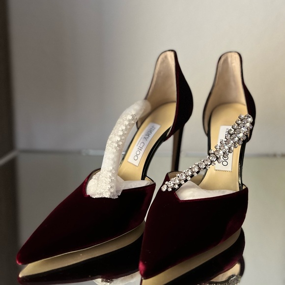 JIMMY CHOO Velvet Bee Pumps 100 36.5. Beautiful condition! - Picture 7 of 12